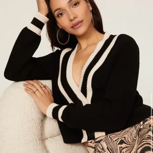 Black and White Varsity Cardigan thumbnail 1