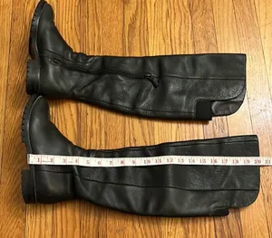 Cole Haan fleece lined‎ leather knee high boots size 5.5 thumbnail 1