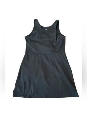 Gap Fit Black Active Wear Dress Built-In Shorts Padded Size‎ Large EUC thumbnail 3