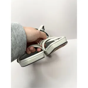 Franco Sarto Sandals Size 10 Gray Leather Ankle Strap‎ Open Toe Block Heel thumbnail 8
