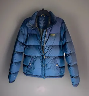 LL Bean Mountain Classic Down Tech Jacket Women's Navy Blue S Puffer Winter Coat thumbnail 2