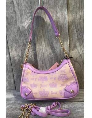 Vintage Juicy Couture Shoulder Bag with Gold Bow Charm thumbnail 2