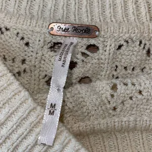 Free People Womens Open Knit Long‎ Sleeve Tunic Sweater Ivory Size Medium NWT thumbnail 7