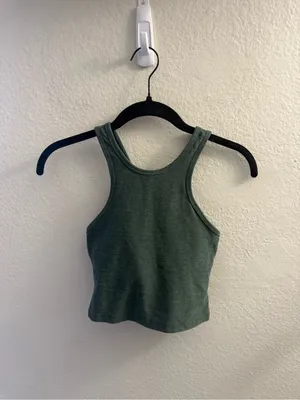 Beyond Yoga Spacedye Green Cross-Back Tank Size XS Pickleball Hiking Pilates thumbnail 2