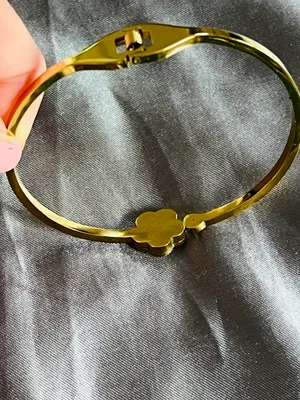 Anthropologie 18K Clover Bangle thumbnail 6