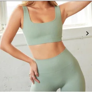SETActive Ribbed Leggings‎ Women’s Size XS Green Matcha thumbnail 3