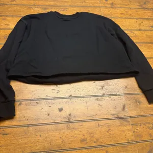 90 Degree By Reflex Black Cropped Sweatshirt Pullover Women's XL‎ thumbnail 3
