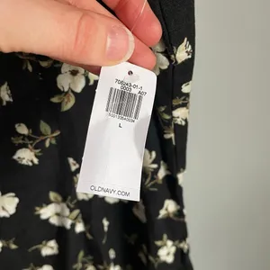 Old Navy Black Moody Floral Mini Dress Sleeveless Tank Sundress‎ size Large NWT thumbnail 6