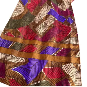VTG Made‎ in Japan 100% Silk Scarf Ethnic Print Liz Claiborne Earthy BOHO 53" thumbnail 6