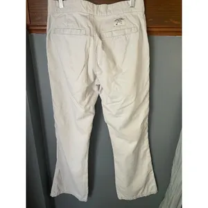 Vintage y2k Abercrombie & Fitch Womens Low Rise Bootcut Khaki Chino Pants Size 8 thumbnail 2