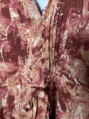NWT Buddy Love Grace Maple Sugar Ruffle Long Sleeve Mini Dress Size Small thumbnail 7