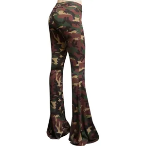 Source Unknown Shop My Trend Camo Camouflage High Rise Flare Bell Bottom Stretch Legging Pant S thumbnail 2