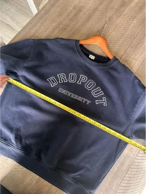 KULE Organic Cotton Raleigh Dropout University Crewneck Sweatshirt Women’s Large thumbnail 9