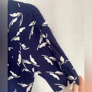 NWT Anthropologie Maeve Fern Ruched Dress 4 Fit & Flare Button Down Cottagecore thumbnail 10