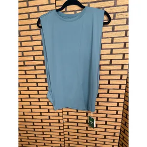Halara Green Round Neck Ruched‎ Cool Touch Yoga Tank Top Size Small thumbnail 3