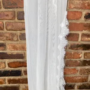 NWT Frederick's of Hollywood White Stephanie Lace Mesh Nightgown w/ Thong Small thumbnail 4