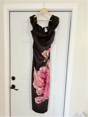 Acler Gifford Off-Shoulder Floral Linen Blend Maxi Dress thumbnail 2