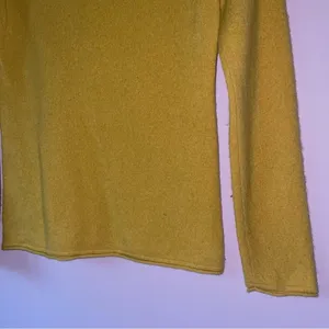 Prive Size S Yellow Cashmere Sweater Crew Neck Minimalist Contemporary Capsule thumbnail 7