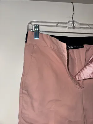 Zara Women’s Classic Slim Pants in Dusty Rose Size Medium thumbnail 5