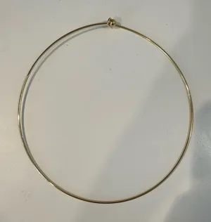 Gold Collar Choker Necklace thumbnail 1