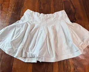 Altar'd State White‎ Pleated Mini Skort High Waisted H1373W016JI Size S thumbnail 1