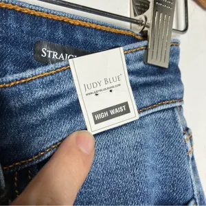 Judy Blue High Rise front seam cuffed straight leg jeans‎ size 26 thumbnail 6