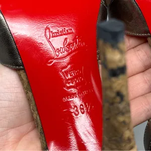 Christian Louboutin Vintage Y2K Activa Leather Cork Strappy Stiletto Heel Sandal thumbnail 13