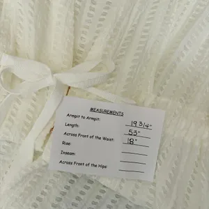 Anthropologie LILKA Eyelet White Cloud Swim Cover Up Maxi Dress Duster Medium thumbnail 15