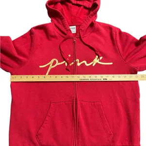 Victoria’s Secret PINK Full Zip Hoodie With Gold Foil thumbnail 7