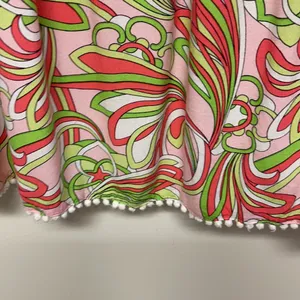 Crown & Ivy Tunic with Pink cotton lace & colorful design thumbnail 5