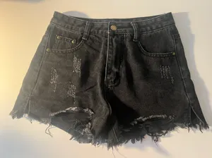 Levi's Black Jean Shorts thumbnail 2