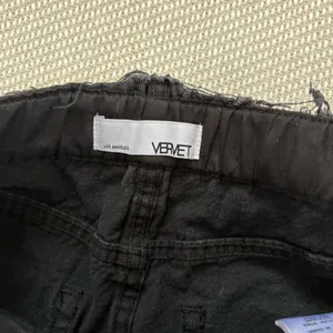 Vervet Black Distressed Ripped Grunge Denim Cotton Mini Jean Skirt Sz Xs thumbnail 5