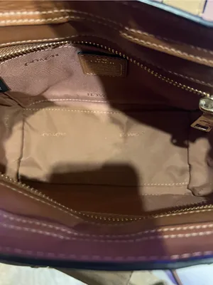 Coach Beige/Black Python Embossed Leather Swagger small tote thumbnail 9