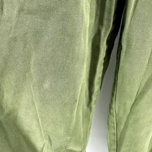 Free People Lights Down Rolled Tapered Leg Pants Relaxed Fit Belted Green Large thumbnail 5