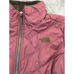 The North Face Mossbud Swirl Reversible Jacket Womens Pink Brown Medium thumbnail 4