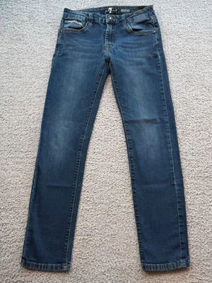 7 For All Mankind Paxtyn Skinny Jeans Blue Medium Wash Stretch Denim 26x26 thumbnail 1