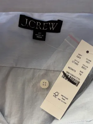 J.Crew Tall Elena mini shirt-dress in cotton poplin thumbnail 4