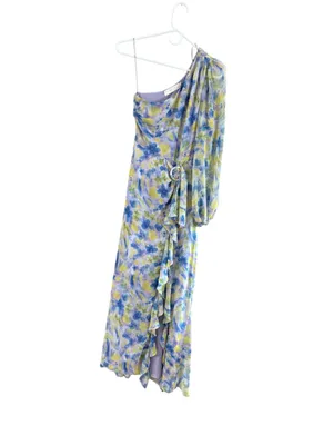Women's ASTR The Label One Shoulder Floral Dress XS Blue Yellow thumbnail 9