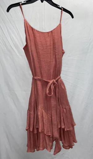Pink Spaghetti Strap Dress Size M thumbnail 1