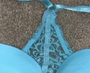 RAMPAGE Turquoise Lace Cheetah Design Racerback Bra thumbnail 5