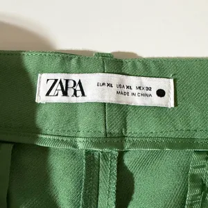 Zara High Rise Straight Leg Full Length Trousers Green Size XL 3736/047/500 thumbnail 17