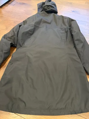 adidas Black Climaproof Hooded Parka Coat Size Medium - C11-679 thumbnail 12