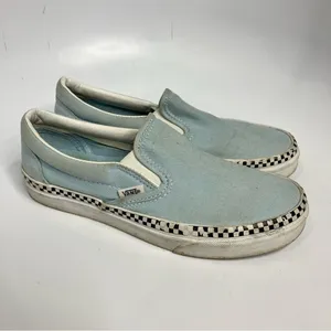 Vans low top trainers‎ sneakers light blue white thumbnail 2