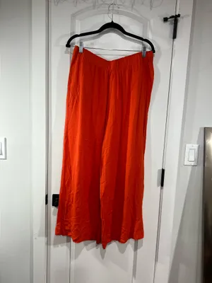 Double Zero Red/orange palazzo Pants size Large thumbnail 5
