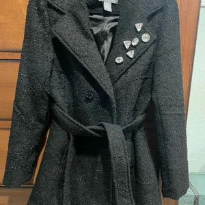 Elegant Black Women's Coat thumbnail 1