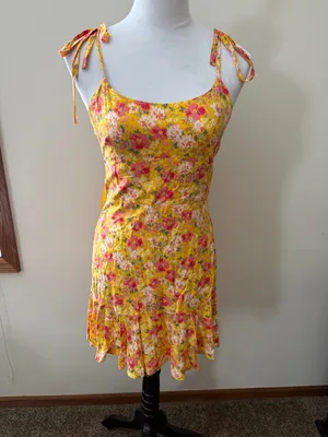 Wild Fable Yellow Floral Sundress thumbnail 3