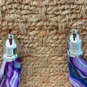 Vibrant Purple Swirl Women's Scarf thumbnail 2