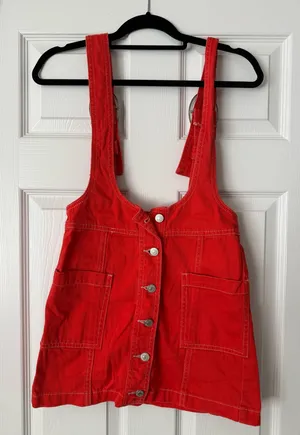 Forever 21 Denim Overall Mini Dress thumbnail 1