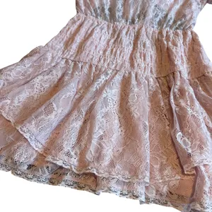 Free People Lala Dawn Rose Pink Lace Mini Dress Cutout Tie Front Size Large NWT thumbnail 8