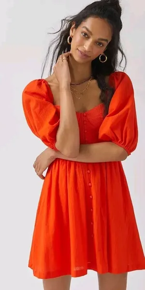 Anthropologie Maeve Sweetheart Mini Dress Size Xs thumbnail 1